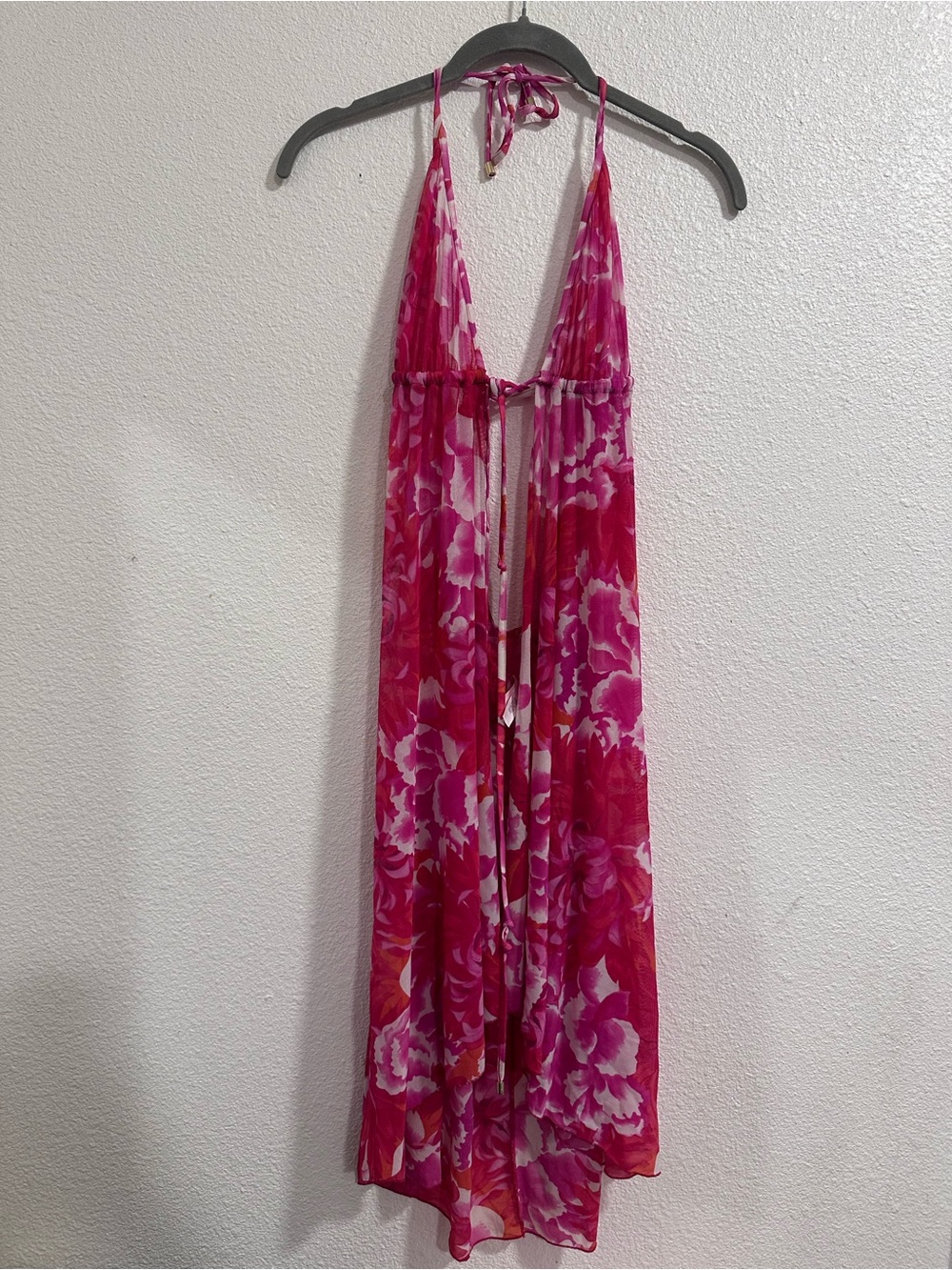 Victoria's Secret Pink Floral Halter Swim Coverup
